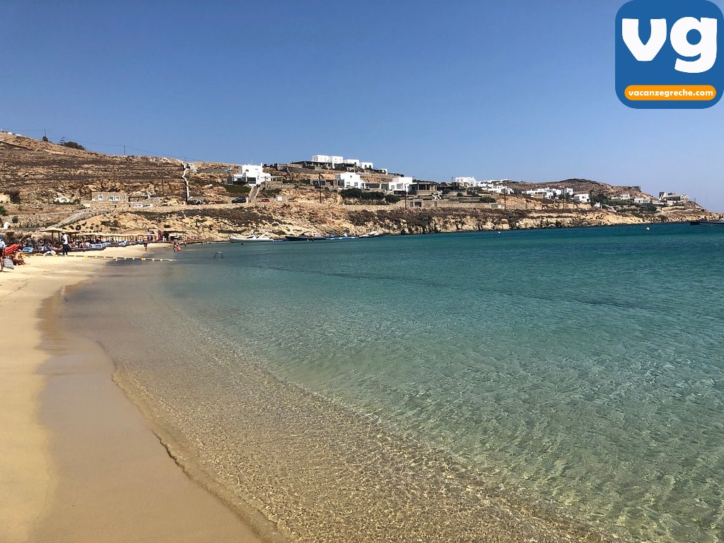 Spiaggia Di Kalo Livadi Mykonos Vacanzegreche