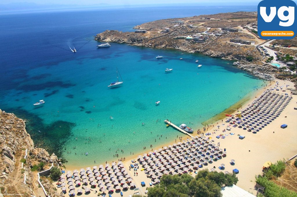 Spiaggia Di Super Paradise Beach Mykonos Vacanzegreche